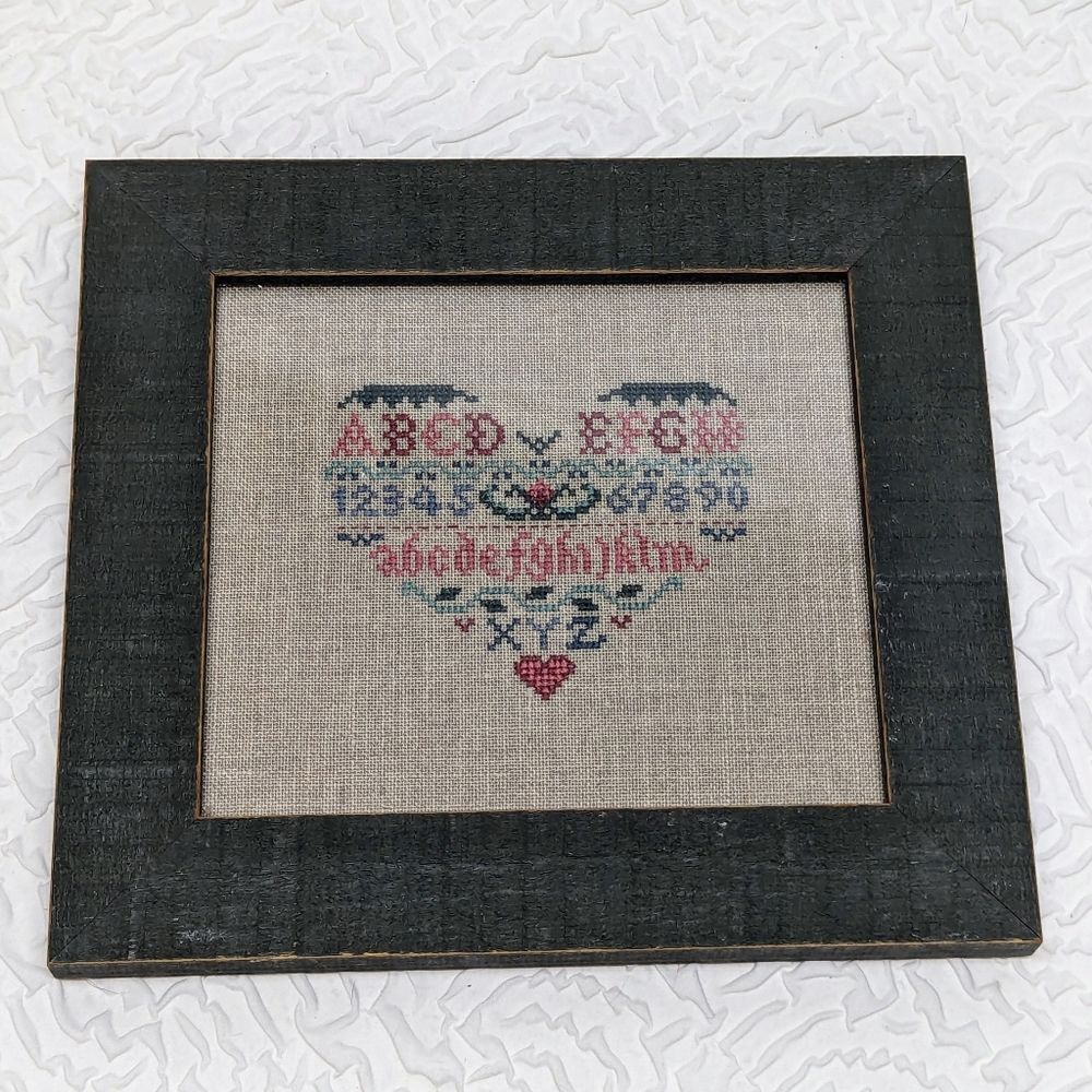 Hand-Stitched Embroidery ABC Heart - Picture 6 of 6